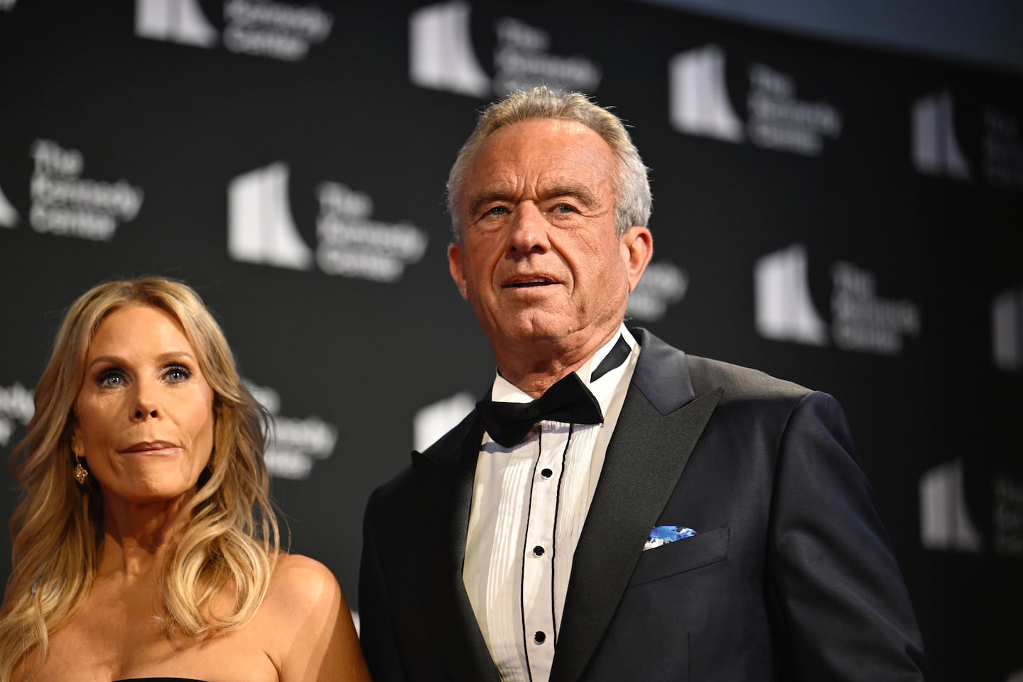 Health Secretary Robert F. Kennedy Jr. and his wife, Cheryl Hines, at the Kennedy Center in June. 