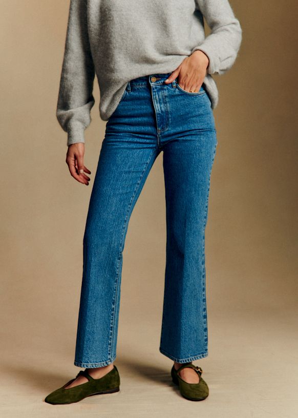 Le Flare - Denim Blue - Organic Cotton - Organic Textile - S&eacute;zane