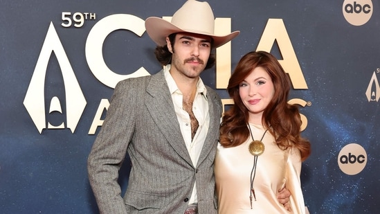 Max Thomas and Willow Avalon attend the 59th Annual CMA Awards at Music City Center on November 19, 2025 in Nashville, Tennessee(Getty Images via AFP)