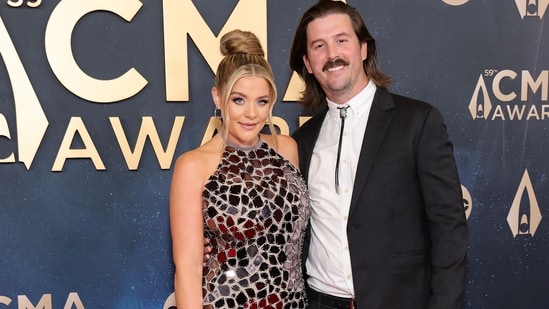 (L-R) Lauren Alaina and Cam Arnold attend the 59th Annual CMA Awards at Music City Center on November 19, 2025 in Nashville, Tennessee(Getty Images via AFP)