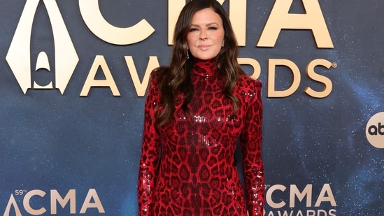 Karen Fairchild attends the 59th Annual CMA Awards at Music City Center on November 19, 2025 in Nashville, Tennessee.(Getty Images via AFP)