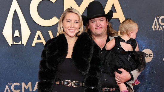 Sophie Worthington and Jake Worthington attend the 59th Annual CMA Awards at Music City Center on November 19, 2025 in Nashville, Tennessee(Getty Images via AFP)
