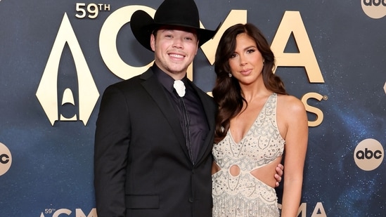 Brayden Humphrey and Madison Humphrey attends the 59th Annual CMA Awards at Music City Center on November 19, 2025 in Nashville, Tennessee(Getty Images via AFP)
