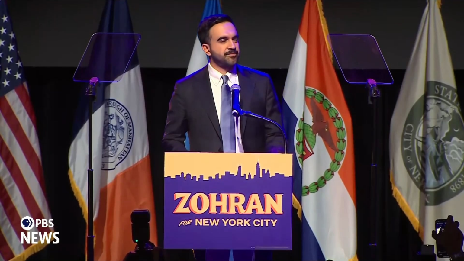 Zohran Mamdani's message to Donald Trump during his mayoral acceptance speech: "Turn the volume up"