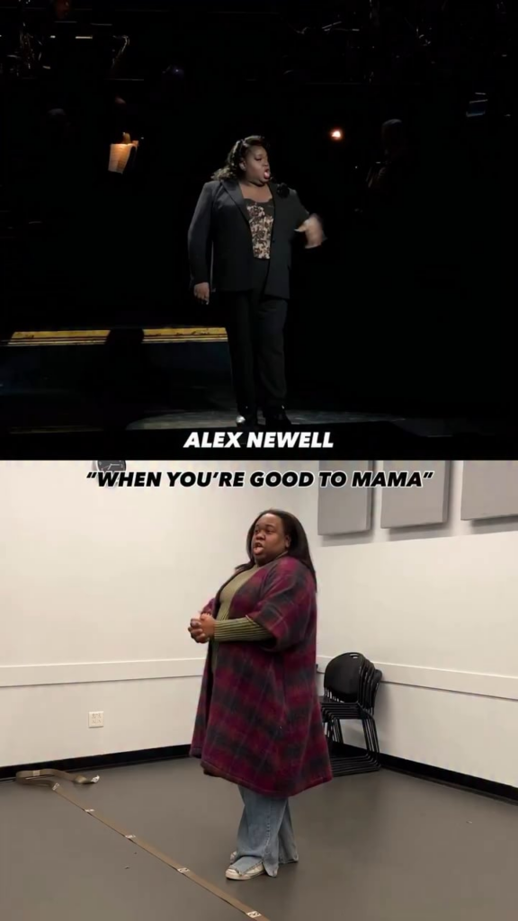 Broadway and ‘Glee’ star Alex Newell performing in Chicago on Broadway. They recently joined the cast as Mama Morton for a limited engagement