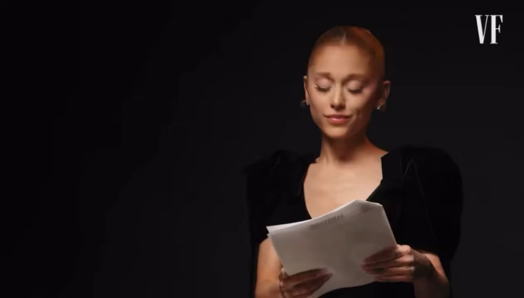 Ariana Grande refers Sydney Sweeney as 'this woman' in the latest Vanity Fair's Lie Detector Test alongside Bowen Yang.