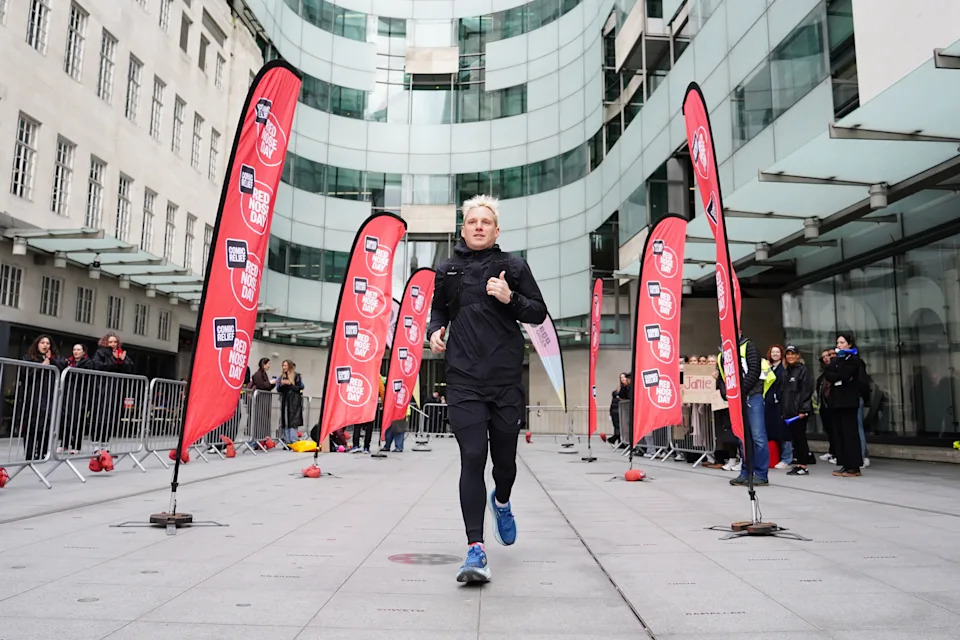 Radio 1 presenter Jamie Laing who has just started his ultra marathon challenge. (Getty Images)