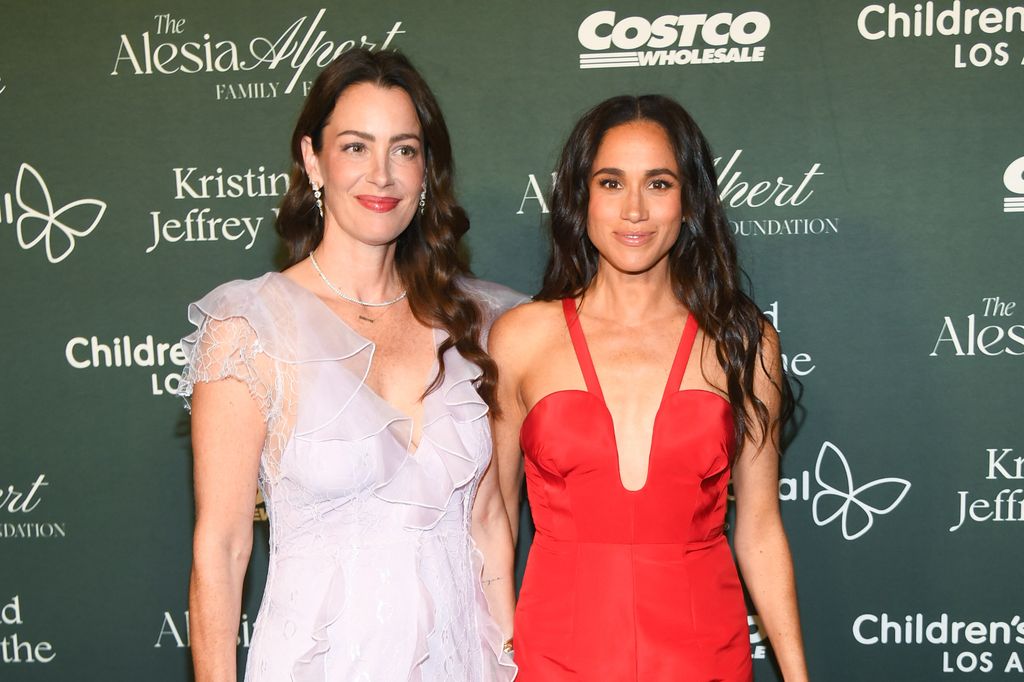 Kelly McKee Zajfen and Meghan, Duchess of Sussex at the 2024 CHLA Gala held at the L.A. Live Event Deck on October 5, 2024 in Los Angeles, California. (Photo by Alberto Rodriguez/Variety via Getty Images)