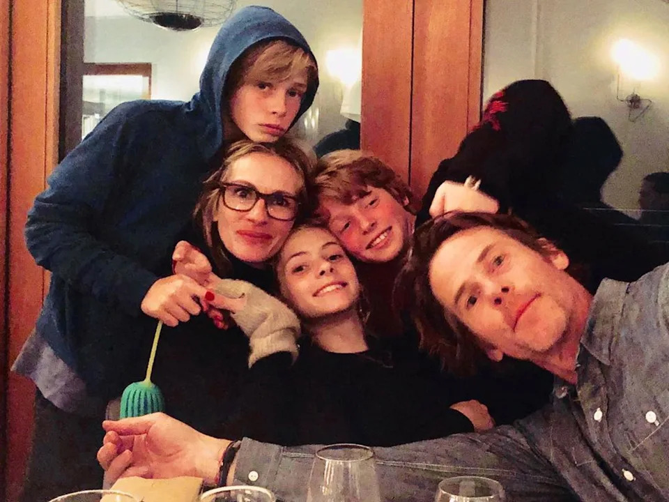 Danny Moder/Instagram Julia Roberts and Danny Moder with their kids, Hazel, Phinnaeus, and Henry.