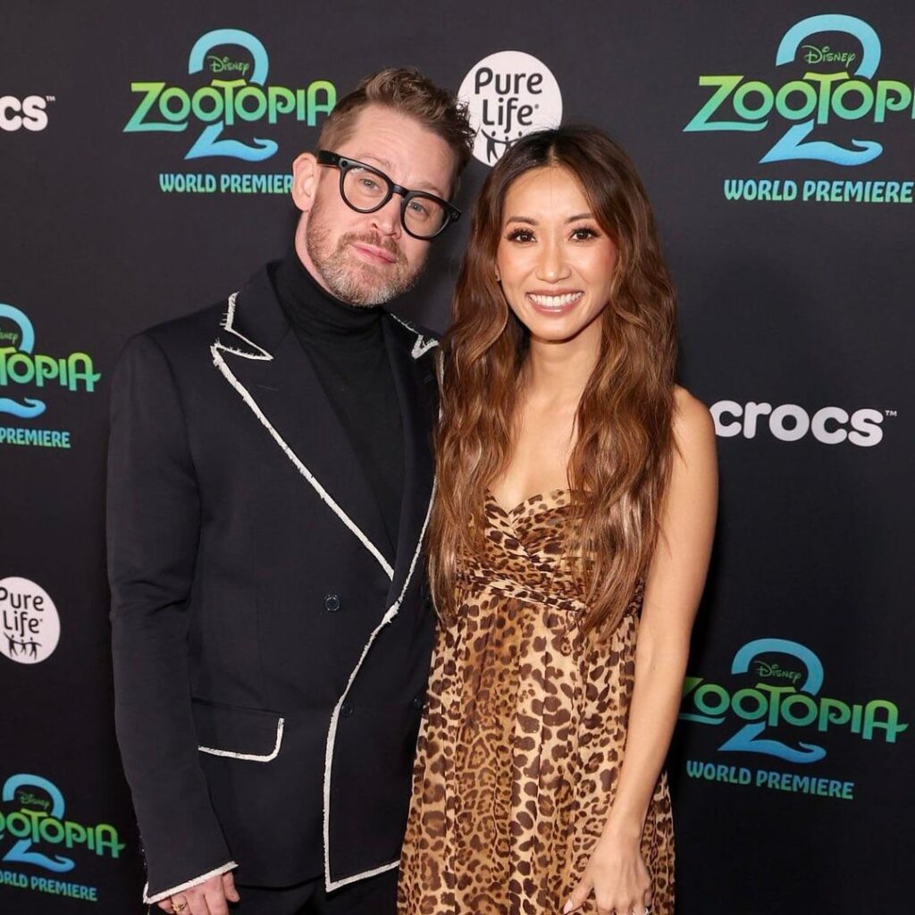 Macaulay Culkin and Brenda Song at the ‘Zootopia 2’ premiere (November 13, 2025)