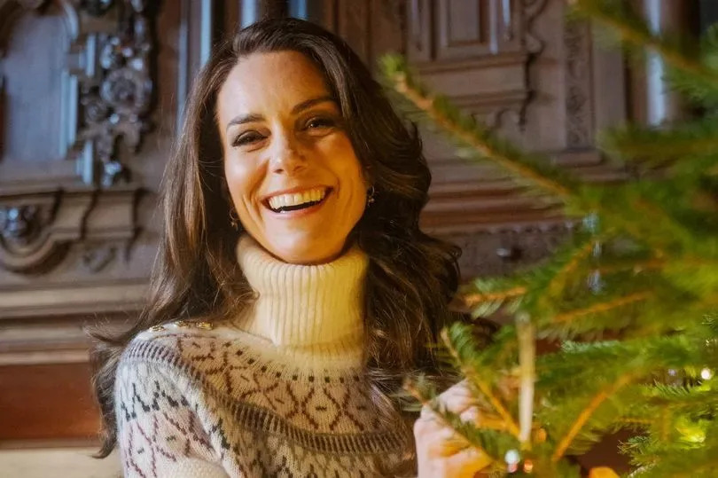 Kate Middleton gets involved with decorating one of the very special trees at Christmas