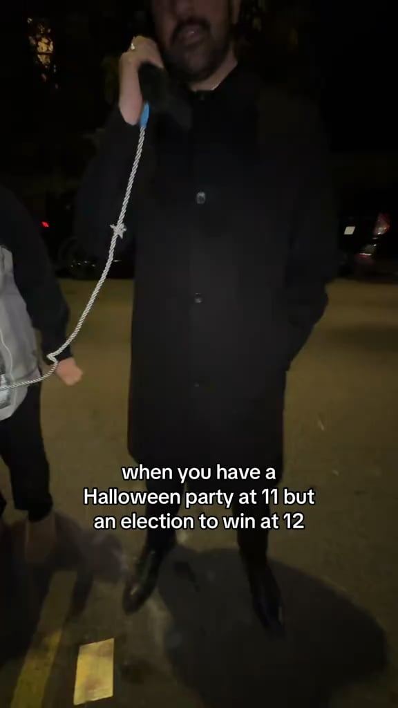 when you have a Halloween party at 11 but an election to win at 12