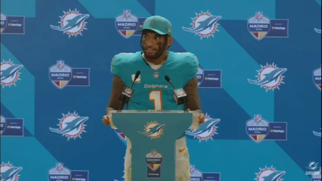 "It'd be pretty cool to go play in Jerusalem": Miami Dolphins QB Tua Tagovaila under fire for response to question on where he would like to play next after Frankfurt and Madrid NFL games