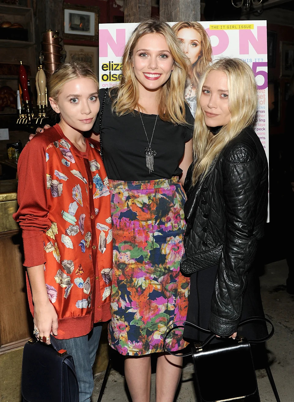 The trio of sisters are sometimes seen at events together. WireImage for Nylon Magazine