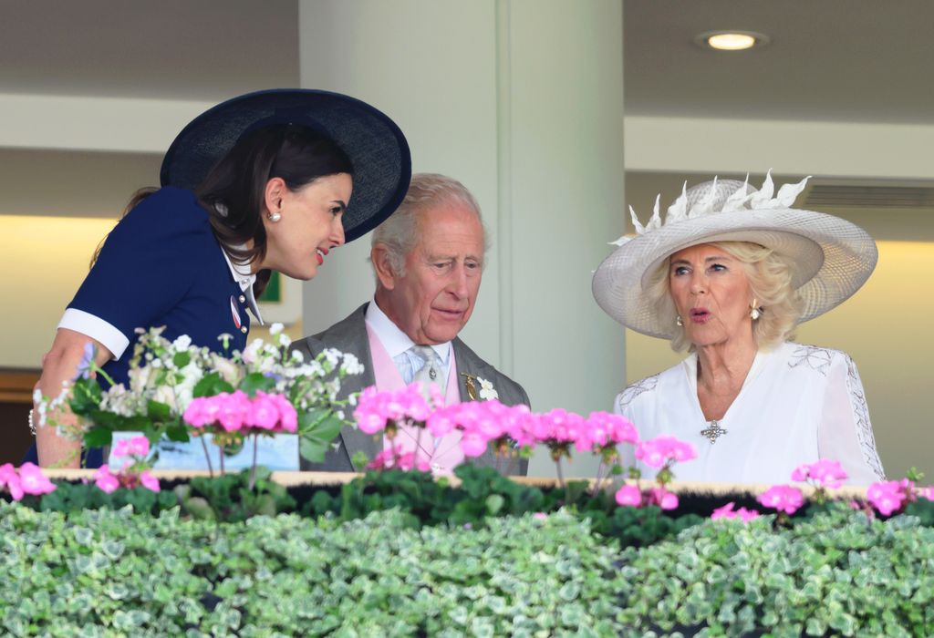 Sophie Winkleman, King Charles III and Queen Camilla attend day four of Royal Ascot