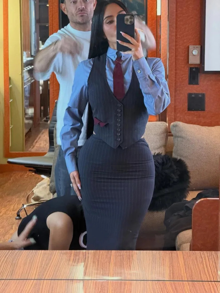 Kardashian took to TikTok to show off the high-profile outfits she wore in the first three episodes of “All’s Fair.” kimkardashian/Instagram