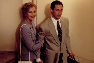 THE DEVIL'S ADVOCATE, Charlize Theron, Keanu Reeves, 1997, (c) Warner Brothers/courtesy Everett Collection