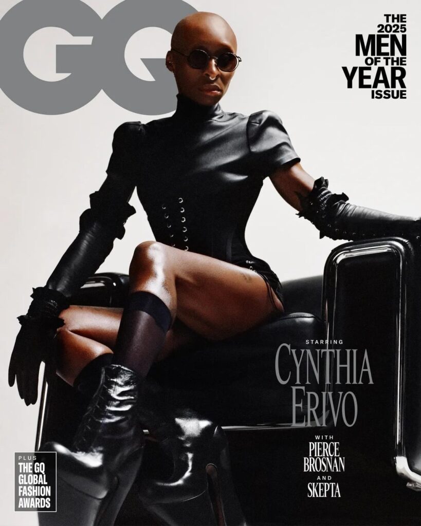 Cynthia Erivo covers British GQ’s Men of the Year issue.