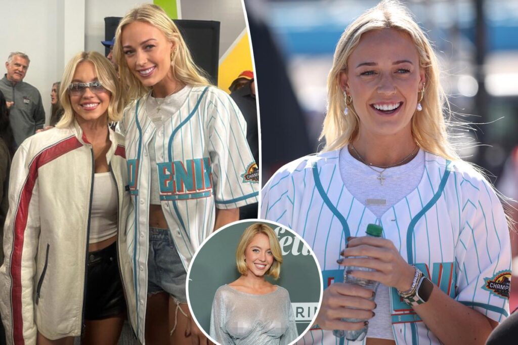Sophie Cunningham takes photo with Sydney Sweeney at NASCAR race Sophie Cunningham takes photo with Sydney Sweeney at NASCAR race