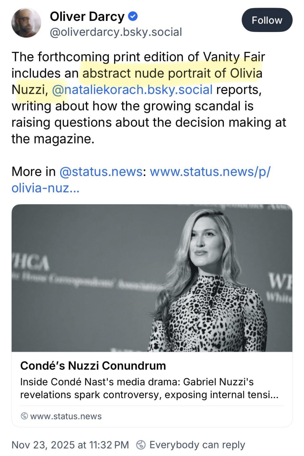 What is happening at Vanity Fair? What is happening at Vanity Fair?