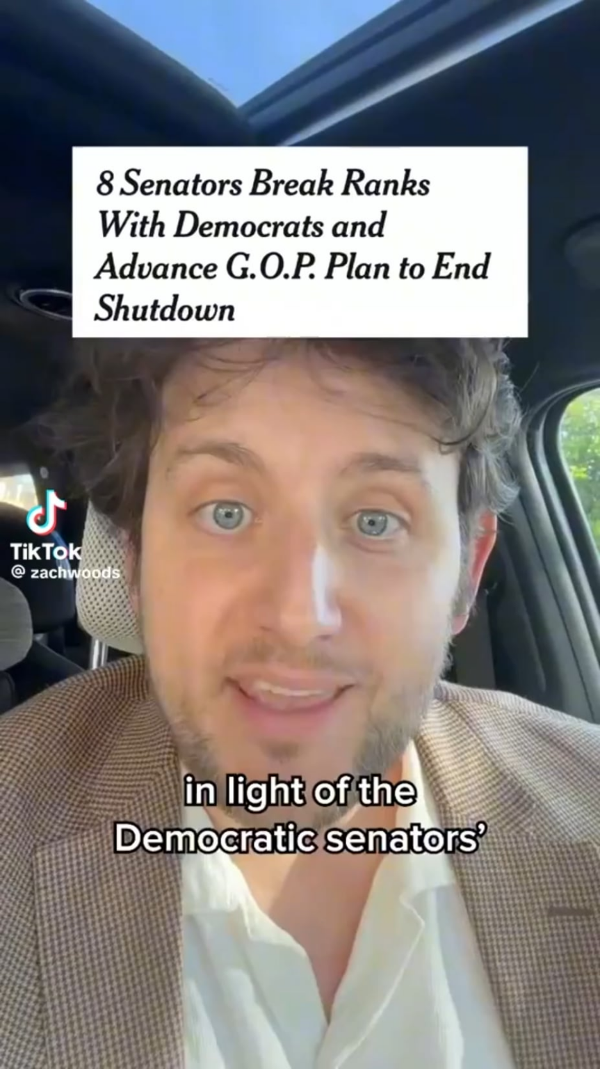 Zach Woods on Democrats capitulating to Republicans