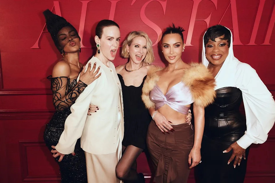 The cast of “All’s Fair” during the show’s premiere party at the Whitby Hotel in New York City on Oct. 28, 2025. Disney