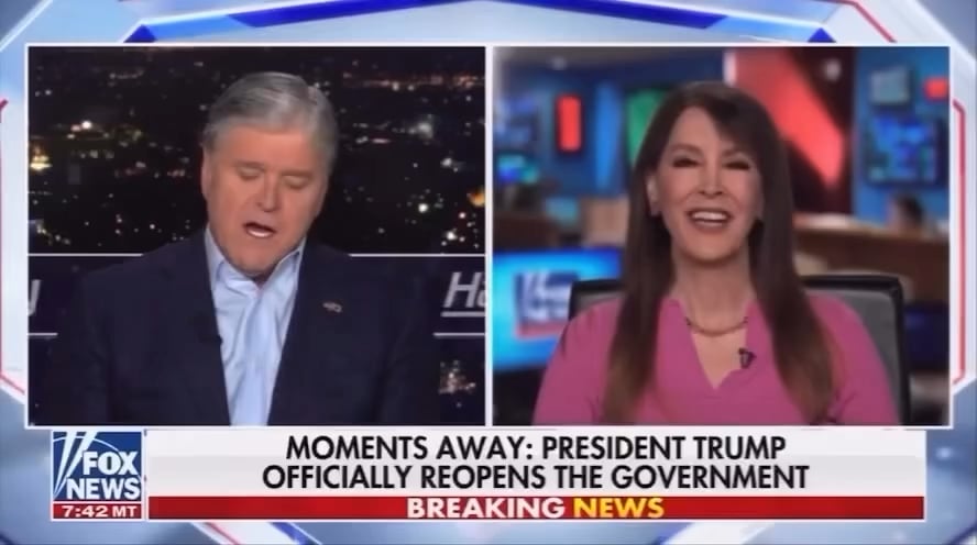 Sean Hannity guest Stephanie Miller calls out Hannity live on Fox News for not discussing the Epstein files after Hannity asks her about Joe Biden's dementia