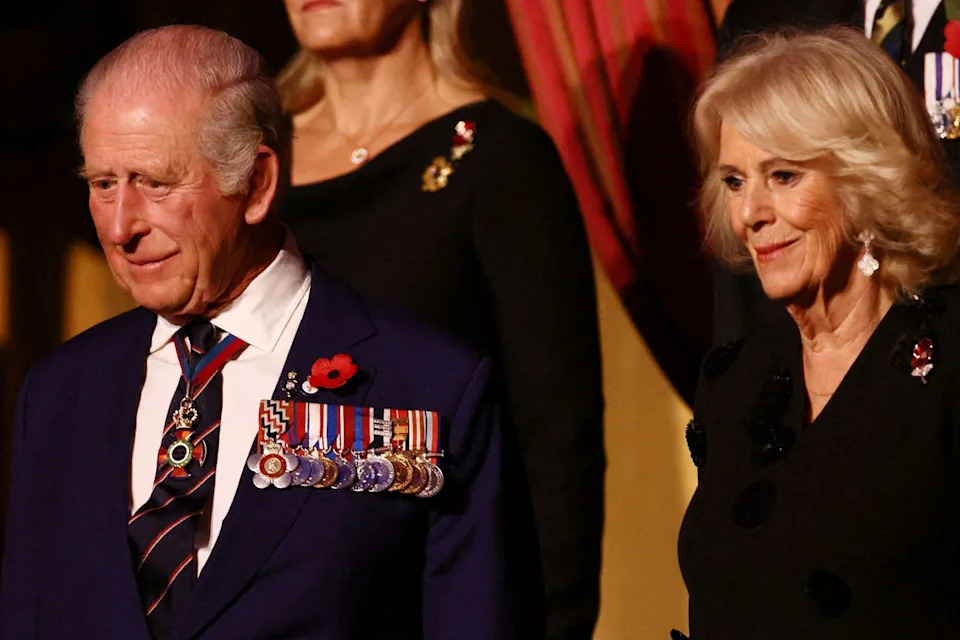 JACK TAYLOR/POOL/AFP via Getty Prince Charles and Queen Camilla at the Royal British Legion Festival of Remembrance