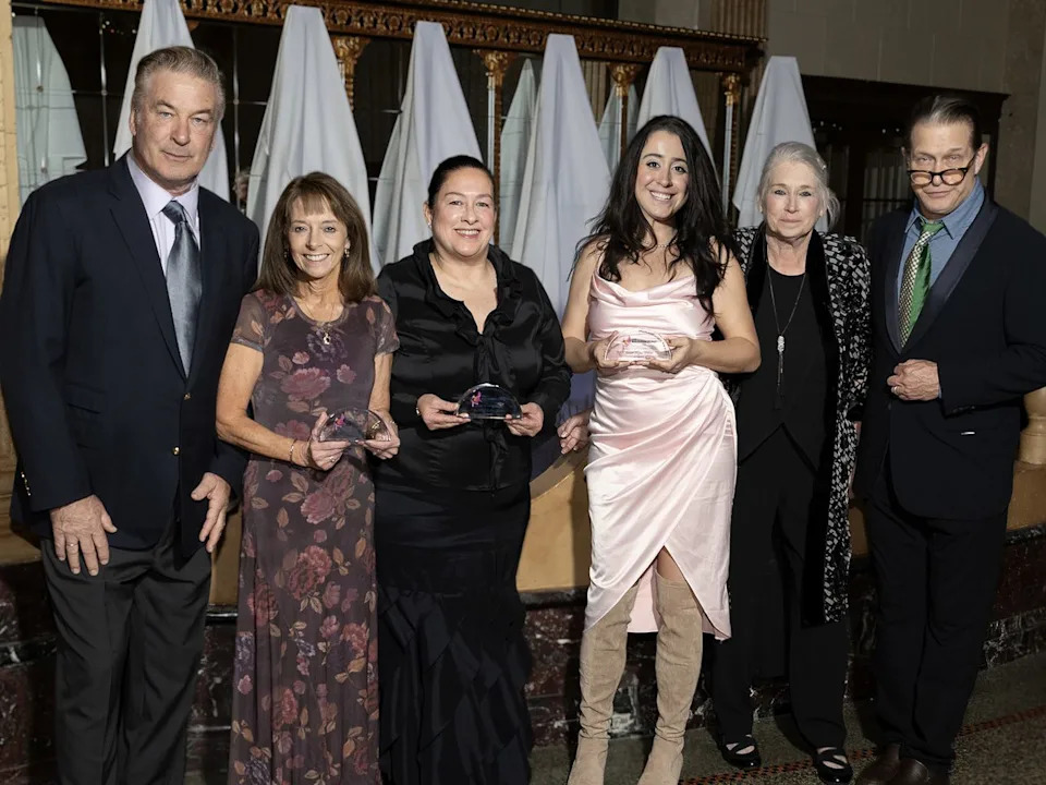 Courtesy (L-R) Alec Baldwin with Upstate's She Matters Linda Veit, Liz Fuertes-Binder, Rachel Ryan-Osiecki, Beth Baldwin and Stephen Baldwin.