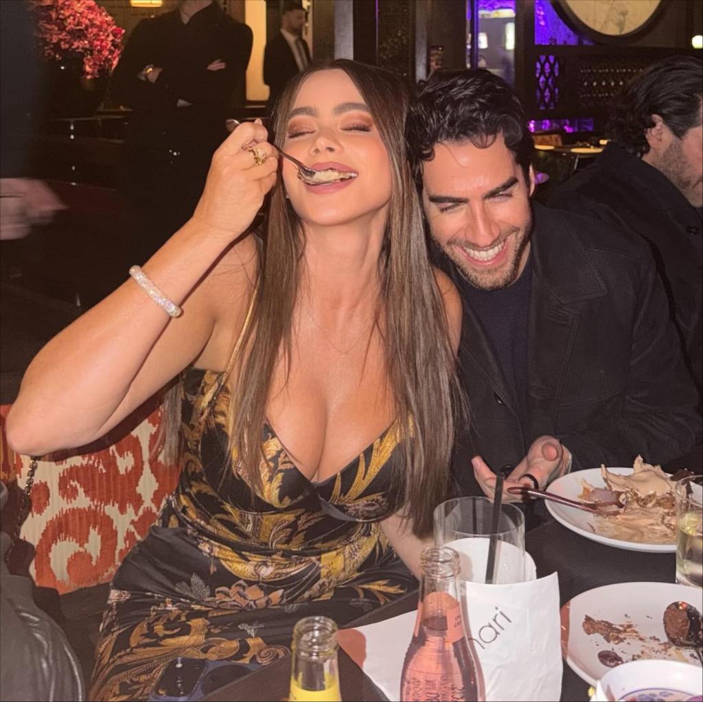 Sofia Vergara celebrates a friend's birthday in Las Vegas.