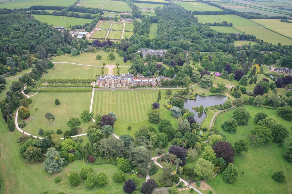 aerial view of sandringham estate
