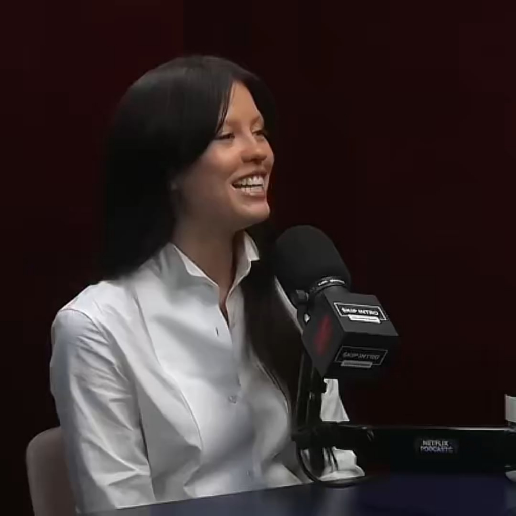 Mia Goth saying her full name: Mia Gypsy Mello da Silva Goth