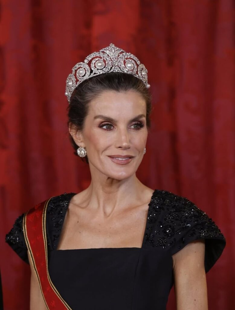 King Felipe VI and Queen Letizia host a gala dinner for German President Frank-Walter Steinmeier at Royal Palace of Madrid King Felipe VI and Queen Letizia host a gala dinner for German President Frank-Walter Steinmeier at Royal Palace of Madrid