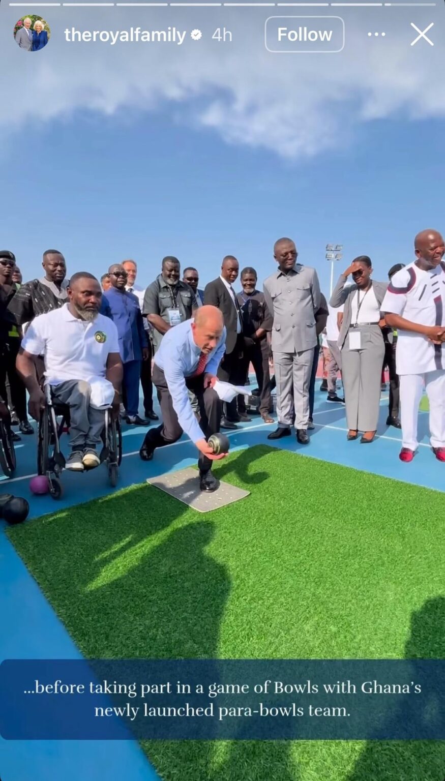 The Duke of Edinburgh is in Ghana