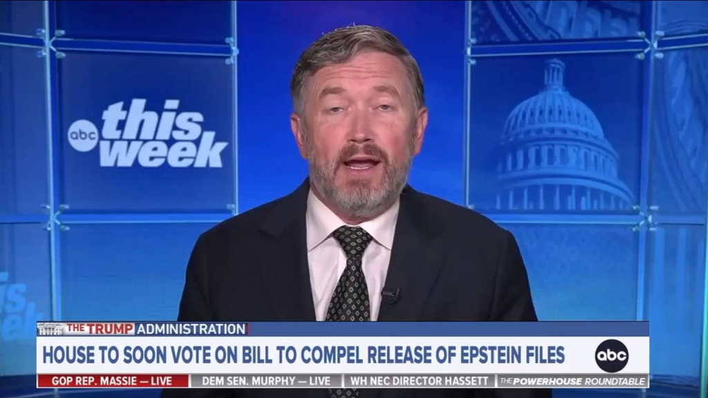 KY Republican rep Thomas Massie this morning:  “You will have voted to protect pedophiles if you don’t vote to release those files.”