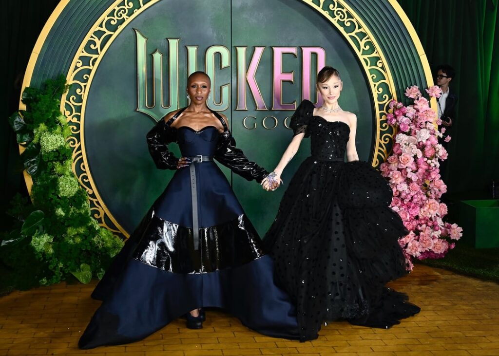 Ariana Grande, Cynthia Erivo, Michelle Yeoh, Jeff Goldblum and Ethan Slater at the ‘Wicked For Good' premiere in London