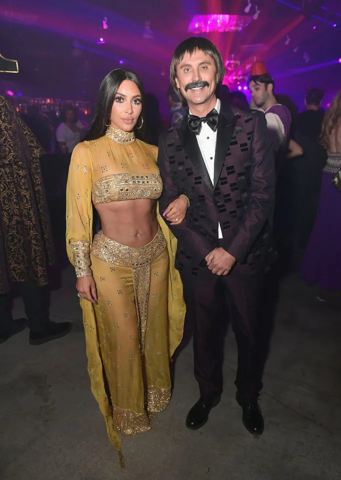 Getty Images Kim Kardashian and Jonathan Cheban as Cher and Sonny in 2017