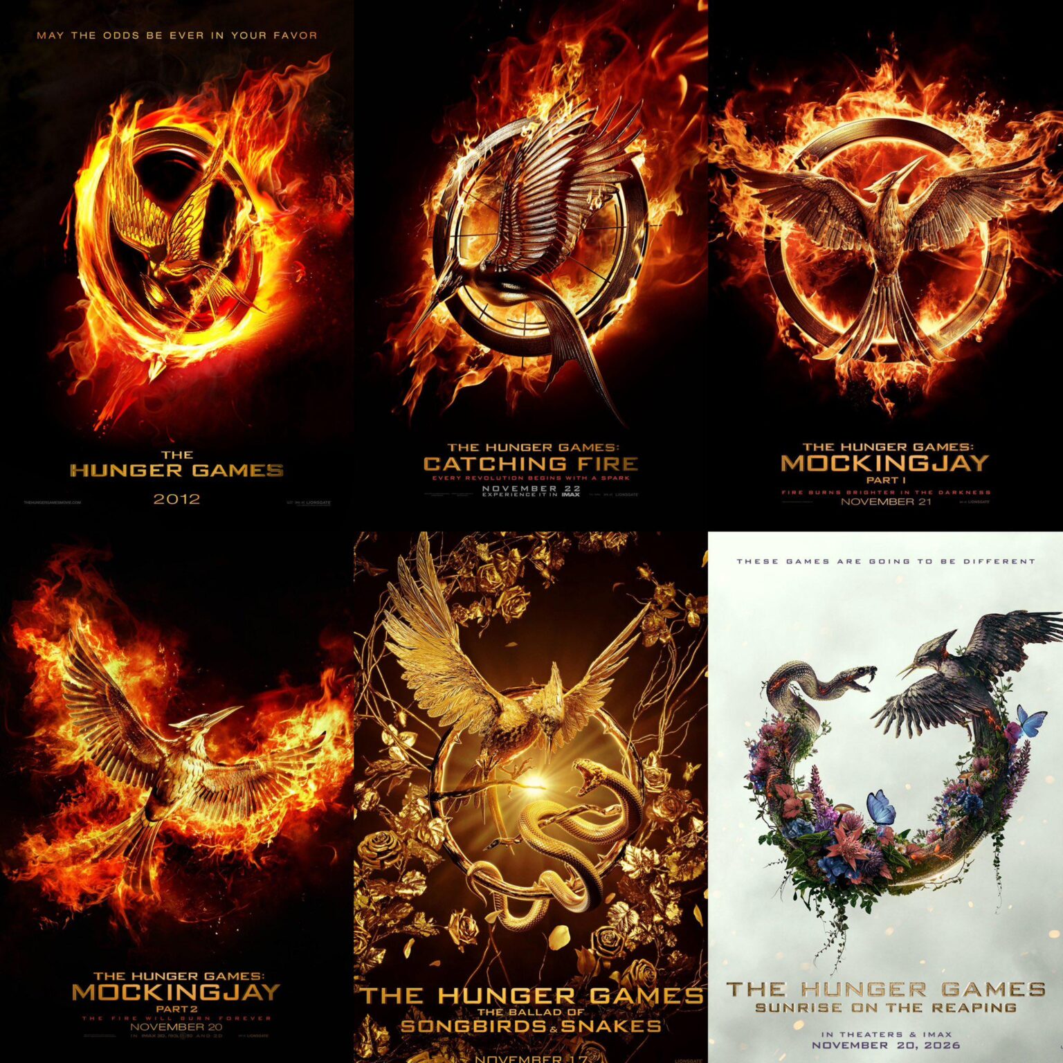 ‘The Hunger Games’ franchise. From 2012 to 2026.