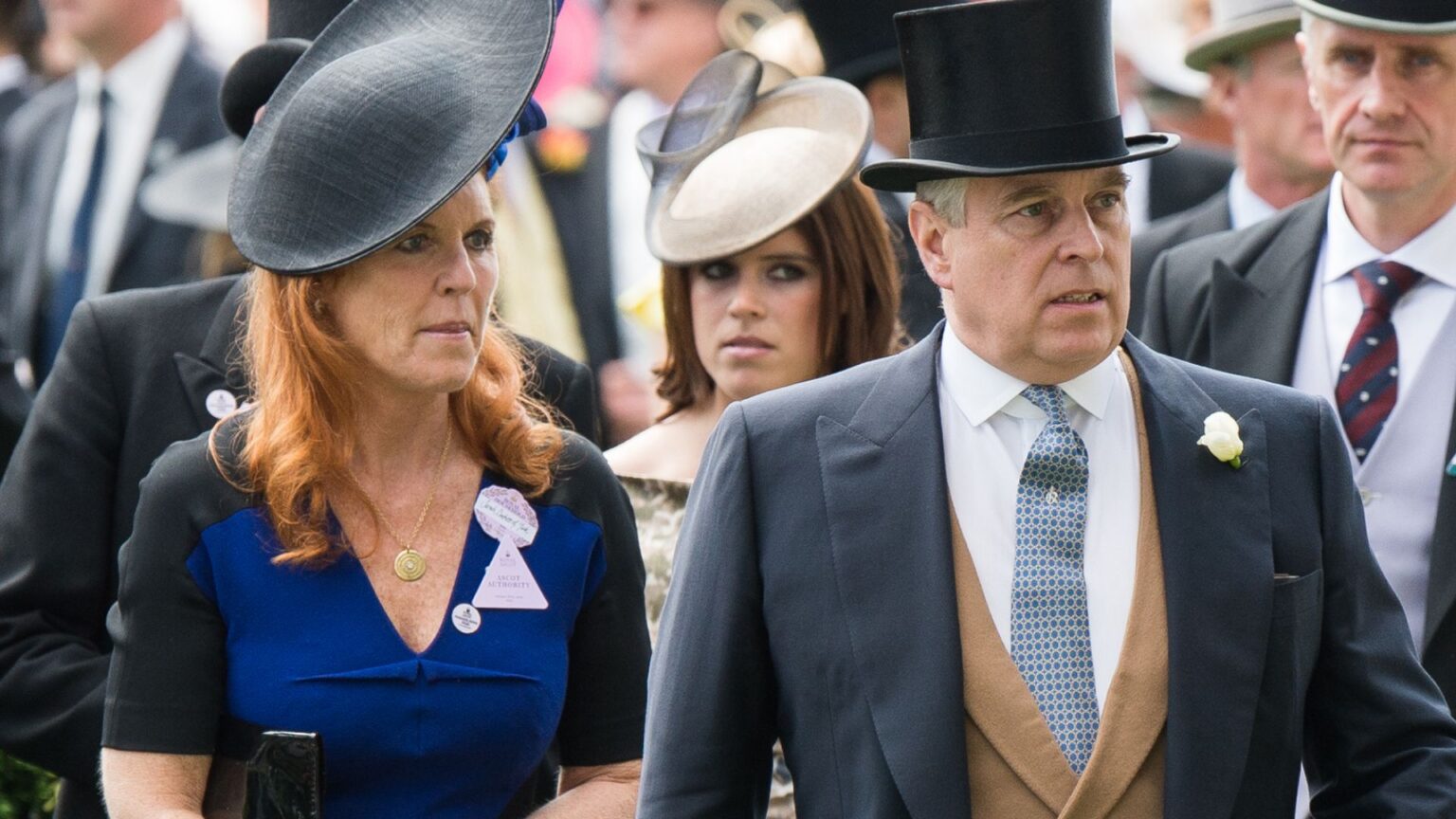 Sarah Ferguson and ex Prince Andrew at Royal Ascot on June 19, 2015