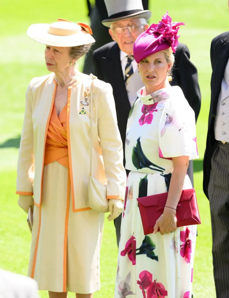 Getty Princess Anne in the same outfit at Royal Ascot on June 18, 2025 alongside Sophie, Duchess of Edinburgh