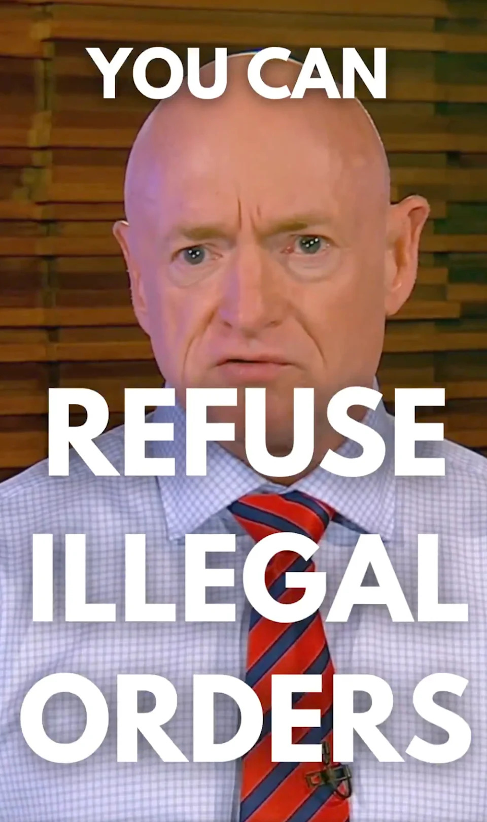 Kelly appeared in the video made by five other Democratic lawmakers to encourage active military service members to ignore orders that defy the Constitution (SenatorSlotkin/X)