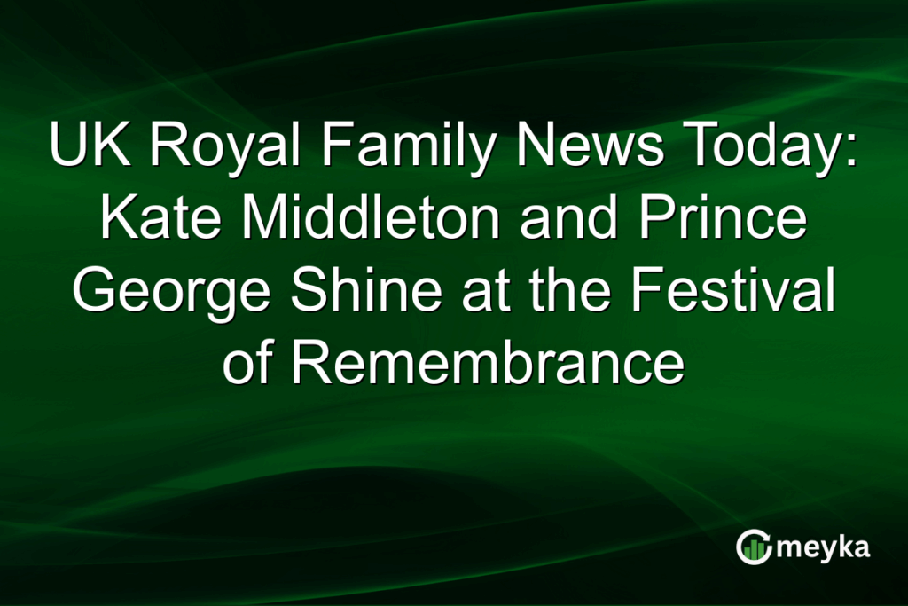 UK Royal Family News Today: Kate Middleton and Prince George Shine at the Festival of Remembrance