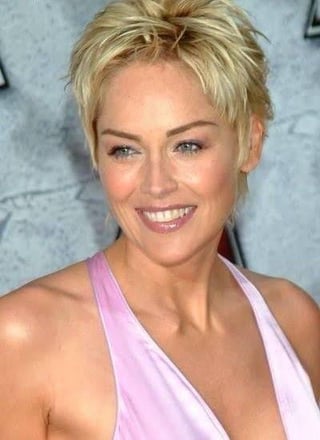 Sharon Stone at the MTV Movie Awards on June 5, 2004