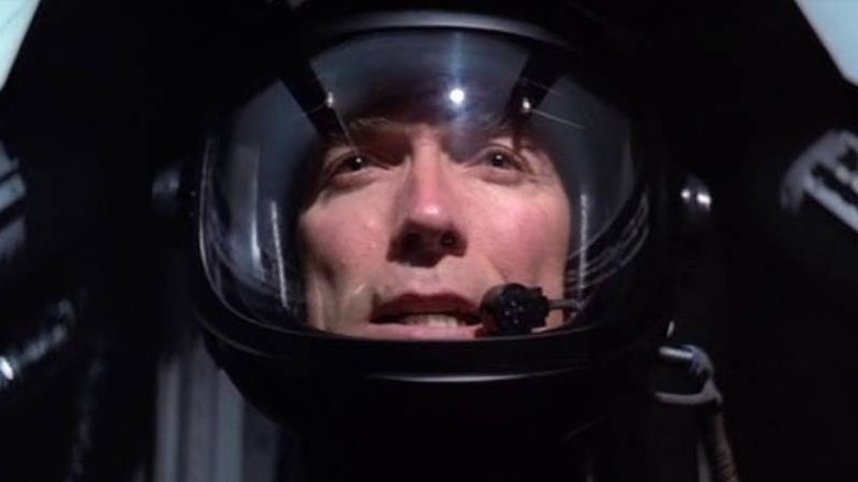 Major Mitchell Gant (Clint Eastwood) in the cockpit in Firefox