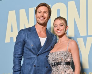 Glen Powell and Sydney Sweeney at the "Anyone But You" premiere held at AMC Lincoln Square on December 11, 2023 in New York, New York. (Photo by Bryan Bedder/Variety via Getty Images)