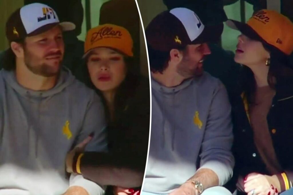 Hailee Steinfeld cozies up to Josh Allen at NFL star’s college jersey retirement ceremony Hailee Steinfeld cozies up to Josh Allen at NFL star's college jersey retirement ceremony