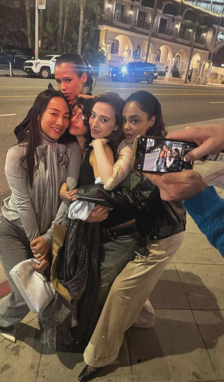 Greta Lee, Taylor Russell, Odessa A'zion, Mikey Madison, and Tessa Thompson at the Dior VIP Dinner in LA (11th November 2025)