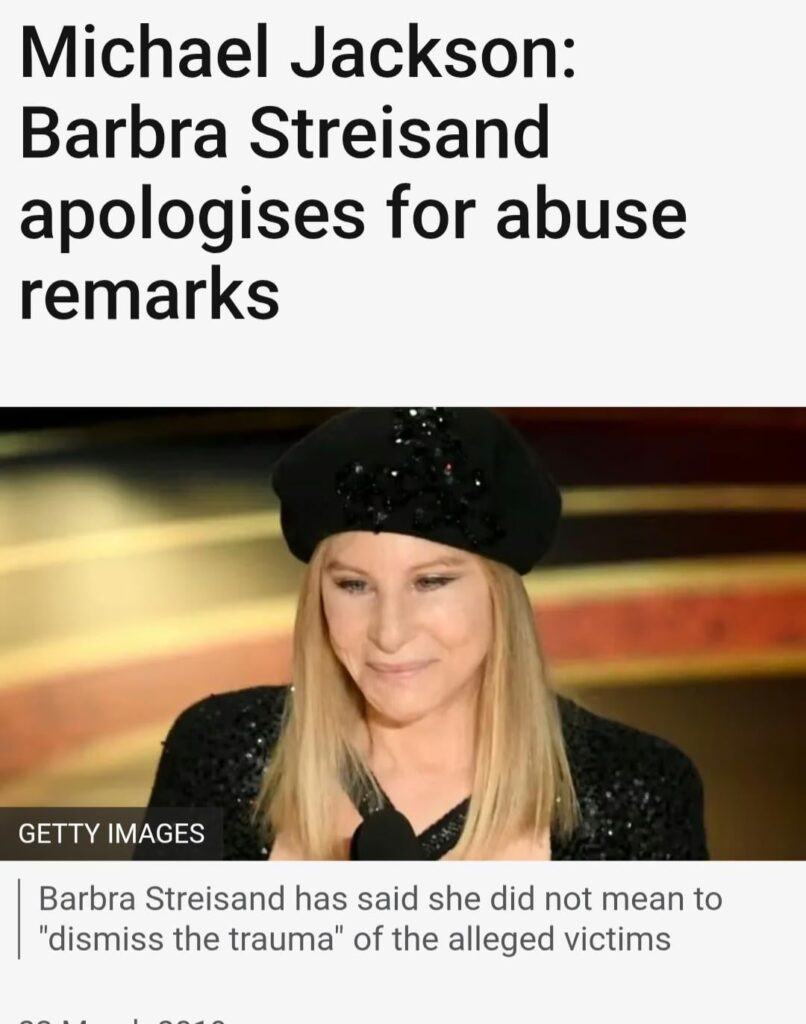 The time Barbara Streisand said Michael Jackson’s victims "were thrilled to be there"