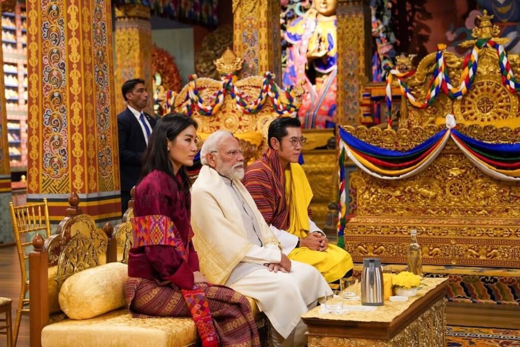 India PM Narendra Modi attends peace festival in Bhutan during two day state visit at invitation of the king