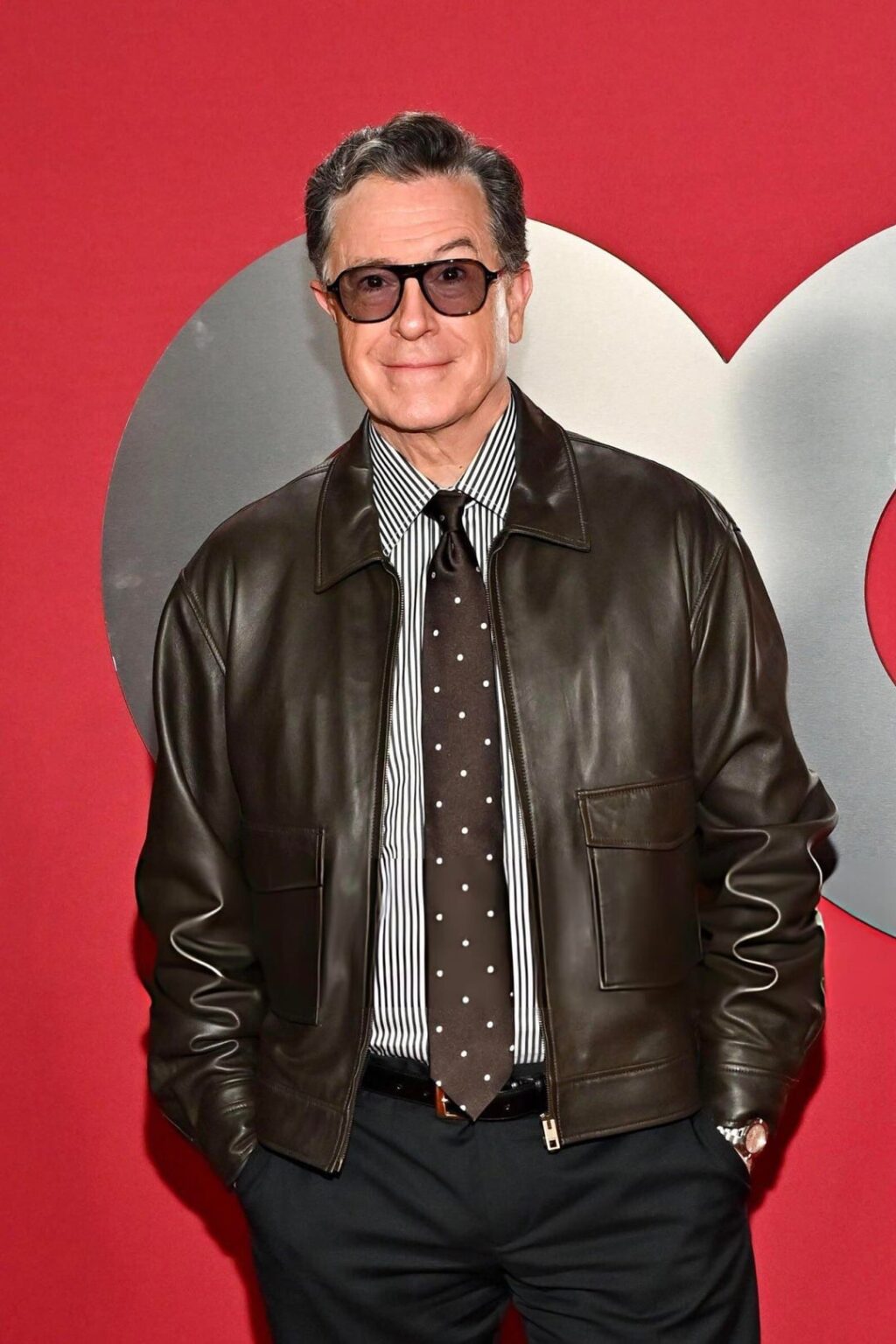 Stephen Colbert attends the GQ Men of the Year party in Los Angeles, California. (November 13, 2025)